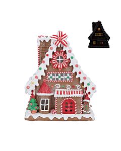 Gisela Graham Multicolour LED Gingerbread House